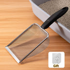 Ergonomic Stainless Steel Cat Litter Scoop Durable Odor-Proof Cleaner